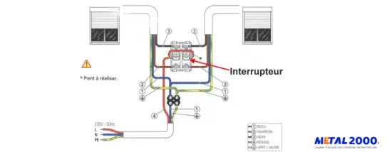 Comment brancher interrupteur de volet roulant ? - 100% Volet Roulant