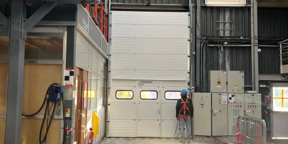 Prix pose de porte sectionnelle industrielle