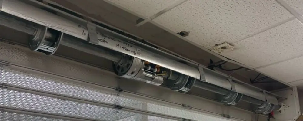 Réglage fin de course moteur central de rideau métallique